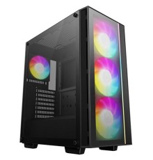 Копрус Deepcool MATREXX 55 V4 без БП, боковое окно (закаленное стекло), 3xARGB LED 140мм вентилятора спереди, 1xARGB LED 120мм вентилятор сзади, черный, ATX (R-MATREXX55-BKADA4-G-4)