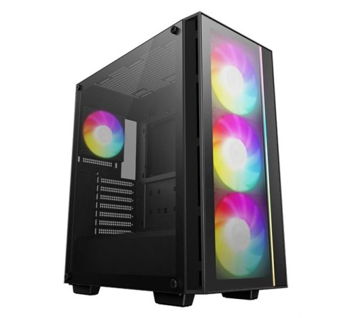 Копрус Deepcool MATREXX 55 V4 без БП, боковое окно (закаленное стекло), 3xARGB LED 140мм вентилятора спереди, 1xARGB LED 120мм вентилятор сзади, черный, ATX (R-MATREXX55-BKADA4-G-4)