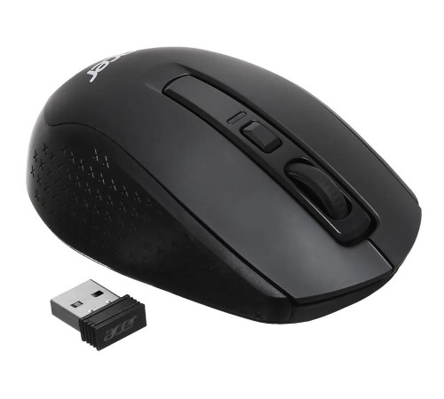 Мышь компьютерная/ Беспроводная мышь Acer OMR070 оптическая (1600dpi) BT/Radio (6but) black Мышь компьютерная/ Беспроводная мышь Acer OMR070 оптическая (1600dpi) BT/Radio (6but) black