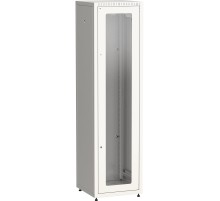 ITK Шкаф LINEA E 33U 600х600мм двери 2шт стек. и метал. сер.