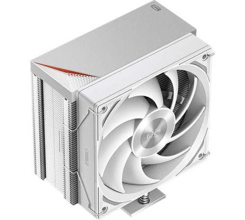 Кулер для процессора PCCooler RZ500 WH, 120mm FAN, 5 HEAT PIPES, 4-PIN PWM, 500-2200 RPM, 32 DBA, FDB BEARING, LGA 1851/1700/1200/115X, AMD AM5/AM4