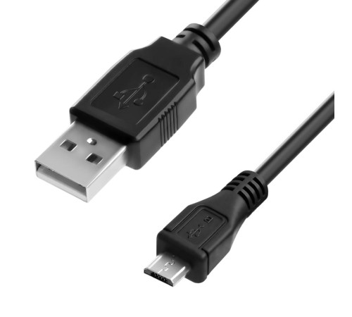 Кабель1.0m USB 2.0, AM/microB 5pin, черный