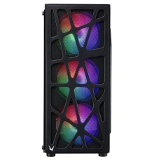 корпус Formula V Line MANA BLACK, ATX, TYPE-C*1, USB2.0*1, USB3.0*1, FRONT 3x120mm FRGB, REAR 1x120mm FRGB