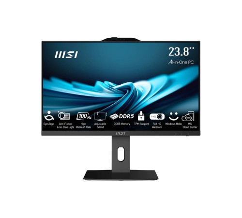 Моноблок MSI PRO AP242P 14M-661XRU 23.8"(1920x1080 IPS)/Intel Core i7 14700(2.1Ghz)/16384Mb/512PCISSDGb/noDVD/Int:Intel UHD Graphics 770/Cam/BT/WiFi/-/war 1y/4.63kg/Black/DOS + Wireless KB+M Моноблок MSI PRO AP242P 14M-661XRU 23.8"(1920x1080 IPS)/Intel Core i7 14700(2.1Ghz)/16384Mb/512PCISSDGb/noDVD/Int:Intel UHD Graphics 770/Cam/BT/WiFi/-/war 1y/4.63kg/Black/DOS + Wireless KB+M
