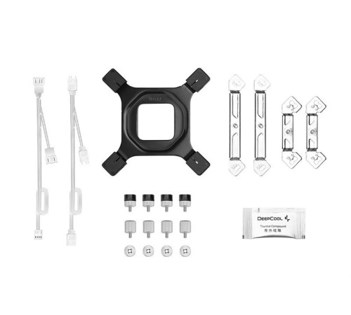 Кулер для процессора DEEPCOOL AG620 WH ARGB V2 LGA20XX/1700/1200/115X/AM5/AM4 (9шт/кор, TDP 260W, PWM, ARGB DUAL Fan 120mm, 6 тепл. трубок, белый) RET (R-AG620-WHAMMN-GJD)