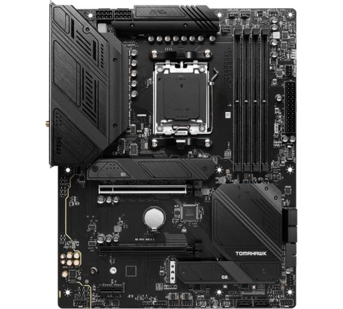 Материнская плата/ MB MSI AMD B650 sAM5, 4xDDR5(256GB), HDMI 2.1/DP, 2xPCIe 4.0x16, 1xPCIe 3.0, 1xLAN (2.5GbE), Wi-Fi, BT, 6xSATA 6Gb/s, 3xM.2, 1xUSB-C, 7xUSB 3.2, 2xUSB 2.0, ATX Материнская плата/ MB MSI AMD B650 sAM5, 4xDDR5(256GB), HDMI 2.1/DP, 2xPCIe 4.0x16, 1xPCIe 3.0, 1xLAN (2.5GbE), Wi-Fi, BT, 6xSATA 6Gb/s, 3xM.2, 1xUSB-C, 7xUSB 3.2, 2xUSB 2.0, ATX