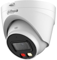 Уличная купольная IP-видеокамера с ИК-подсветкой до 30м и LED-подсветкой до 20м, 4Мп; 1/2.9 CMOS; объектив 2.8мм; чувствительность 0.005лк@F1.6; сжатие: H.265+ H.265 H.264+ H.264 MJPEG; 2 потока до 4Мп@25к/с; WDR(120дБ); 3D NR; BLC; обнаружение людей; инт