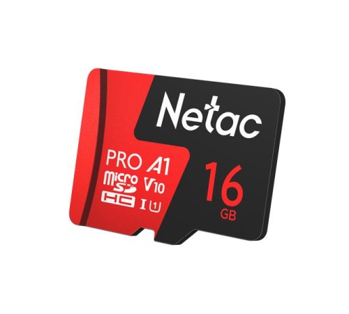 Носитель информации Netac P500 Extreme PRO 16GB MicroSDHC V10/U1/C10 up to 100MB/s, retail pack card only