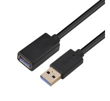 Кабель/ Кабель GoPower удлинитель USB3.0 (m)-USB (f) 0.5м ПВХ черный Premium Zip-Lock c подвесом (1/250)