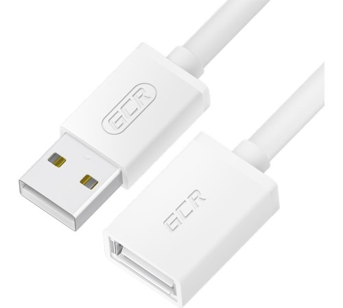 GCR Удлинитель 0.3m USB 2.0 AM/AF, белый, GCR-55059 GCR Удлинитель 0.3m USB 2.0 AM/AF, белый, GCR-55059
