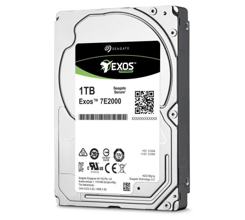 Жесткий диск/ HDD Seagate SAS 1Tb 2.5'' Exos 7E2000 7200 128Mb (clean pulled) 1 year warranty