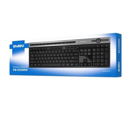 Беспроводная клавиатура SVEN KB-E5500W (2,4 GHz, 115кл.) Беспроводная клавиатура SVEN KB-E5500W (2,4 GHz, 115кл.)