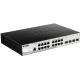 Коммутатор/ DGS-1210-20/ME/B Managed L2 Metro Ethernet Switch 16x1000Base-T, 4x1000Base-X SFP, Surge 6KV, CLI, RJ45 Console, RPS, Dying Gasp