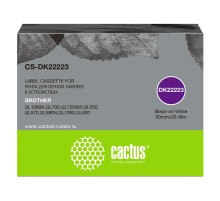 -/ Картридж ленточный Cactus CS-DK22223 DK-22223 черный для Brother P-touch QL-500, QL-550, QL-700, QL-