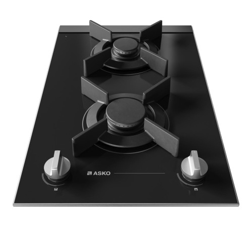 Газовая варочная панель ASKO/ Арт. 741472 ; Газовая варочная панель ASKO, 2 зоны,материал стеклокерамика,кольцо для вока-чугун,электроподжиг, цвет черный