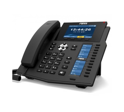 SIP-Телефон Fanvil X6U, 20 SIP-акк., 4,3", 480x272 Цвет. экран, POE, БП в комп., 2x1 Gbps, BT 4.2 SIP-Телефон Fanvil X6U, 20 SIP-акк., 4,3", 480x272 Цвет. экран, POE, БП в комп., 2x1 Gbps, BT 4.2