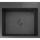Кухонная мойка GRANFEST 5045 PVD graphite 1 чаша 450*350*205, монтаж: врезной, материал: нержавеющая сталь, цвет: графит