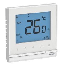 ATLASDESIGN ТЕРМОСТАТ электрон.теплого пола с датч.,от+5до+35°C,16A,в сб., БЕЛЫЙ