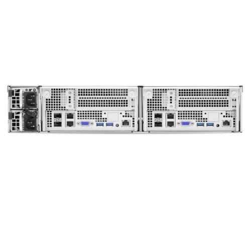Серверная платформа/ HA202-PV, 2U, 2x2LGA-3647, 24-bay NVMe storage server, 2x canister with 2x 2.5" HDD Cage, 12G EOB 24 port backplane, 1300W HRP platinum, Pavo, Intel® Xeon® Scalable Processors, 16x DDR4 RDIMM, Intel PCH C622, 2x 10G SFP, MAX I/O