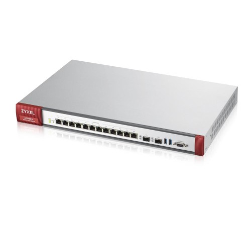 Межсетевой экран/ Межсетевой экран Zyxel ATP800, Rack, 12 конфигурируемых (LAN/WAN) портов GE, 2xSFP, 2xUSB3.0, AP Controller (8/520), Device HA Pro, NebulaFlex Pro, с подпиской Gold на 1 год (AS, AV, CF, IDP/DPI, Sandboxing, SecuReporter, Secure Wi-Fi, 5 Межсетевой экран/ Межсетевой экран Zyxel ATP800, Rack, 12 конфигурируемых (LAN/WAN) портов GE, 2xSFP, 2xUSB3.0, AP Controller (8/520), Device HA Pro, NebulaFlex Pro, с подпиской Gold на 1 год (AS, AV, CF, IDP/DPI, Sandboxing, SecuReporter, Secure Wi-Fi, 5