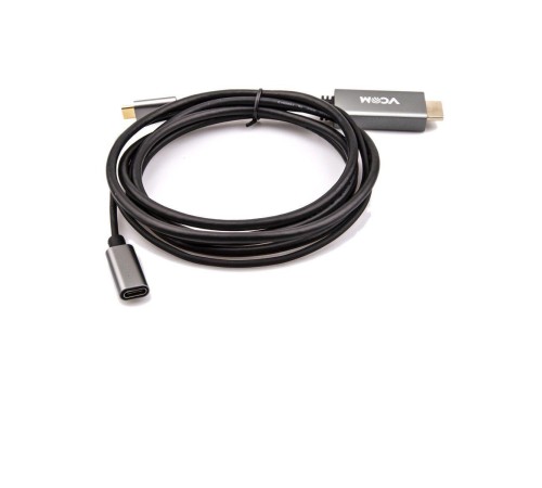 Кабель-адаптер/ Кабель-адаптер USB 3.1 Type-Cm --> HDMI A(m) 4K@60Hz, 1.8m , PD, Alum Shell,VCOM <CU423MCPD-1.8M> Кабель-адаптер/ Кабель-адаптер USB 3.1 Type-Cm --> HDMI A(m) 4K@60Hz, 1.8m , PD, Alum Shell,VCOM <CU423MCPD-1.8M>