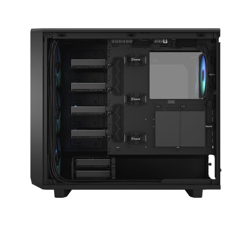 Корпус ПК без блока питания/ Case Fractal Design Meshify 2 RGB TG Light Tint, Midi-Tower, 4x140mm RGB, 2xUSB-A 3.2 + 1xUSB 3.2 Type-C E-ATX, ATX, mATX, mITX Black