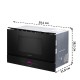 Встраиваемые микроволновые печи BOSCH 900Вт, 5 режимов, инвертер, 21 л, черный, петли справа