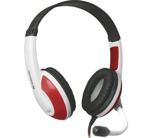 Defender Игровая гарнитура Warhead G-120 красный + белый, кабель 2 м