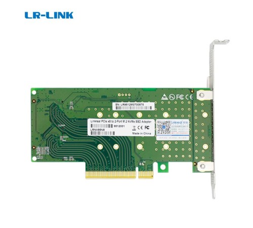Адаптер для SSD/ PCIe x8 to 2-Port M.2 NVMe Adapter Адаптер для SSD/ PCIe x8 to 2-Port M.2 NVMe Adapter