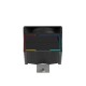Кулер для процессора/ CPU Cooler SAMA X40L (200W, 4-pin PWM, 133.5mm, 4x6mm, ARGB, 1x100mm, 50.1CFM, 35.2dBA, 2600RPM, S: 1851/1700/1200/115X, AM5/AM4, silver)