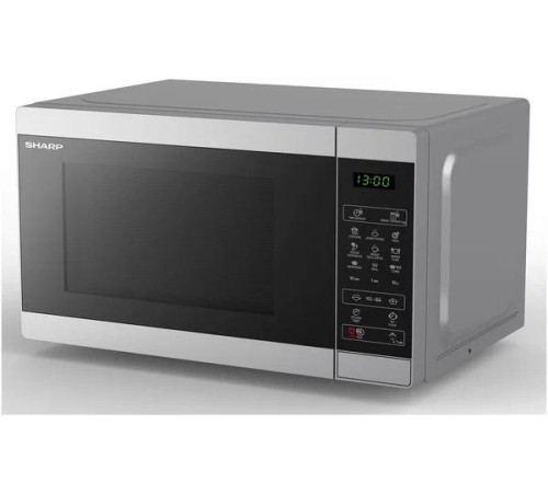 Микроволновая печь Sharp/ 20 л, 800 Вт, переключатели - сенсор, гриль, дисплей, 44 см x 25.8 см x 32.4 см,серебристый металлик Микроволновая печь Sharp/ 20 л, 800 Вт, переключатели - сенсор, гриль, дисплей, 44 см x 25.8 см x 32.4 см,серебристый металлик