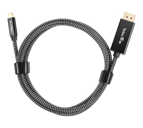 Кабель-адаптер/ Кабель-адаптер USB Type-Cm --> DP(m) 4K@120Hz 8K@60Hz, 1.8m Telecom <TCC020M-1.8M> Кабель-адаптер/ Кабель-адаптер USB Type-Cm --> DP(m) 4K@120Hz 8K@60Hz, 1.8m Telecom <TCC020M-1.8M>