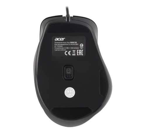 Мышь компьютерная/ Проводная мышь Acer OMW120 оптическая (2000dpi) USB (6but) black Мышь компьютерная/ Проводная мышь Acer OMW120 оптическая (2000dpi) USB (6but) black