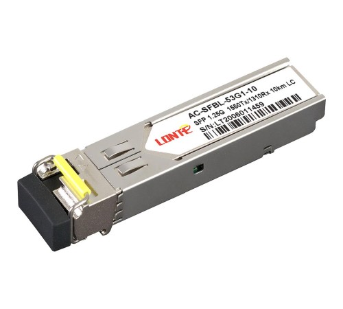Трансивер/ WDM SFP module, 1.25G, 1550Tx/1310Rx, 10KM, DDM,LC Трансивер/ WDM SFP module, 1.25G, 1550Tx/1310Rx, 10KM, DDM,LC