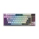 Клавиатура беспроводная Keyboard MSI FORGE GK600 TKL, Wireless, Mechanical Linear Switches, RGB LED, 4000mA/h, Sky