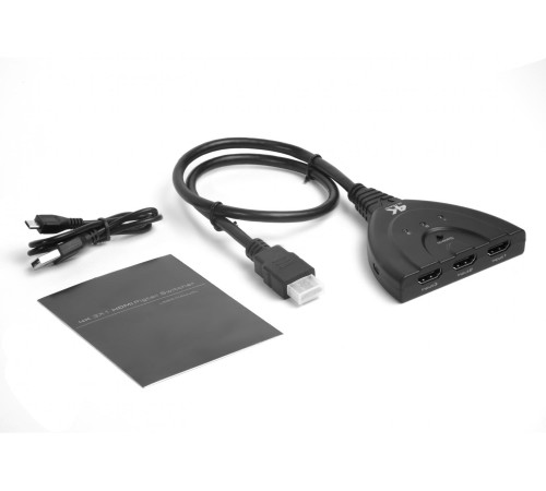 Greenconnect Переключатель HDMI 3 к 1 + USB port серия Greenline Greenconnect Переключатель HDMI 3 к 1 + USB port серия Greenline