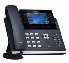 Проводной телефон SIP YEALINK SIP-T46U, 16 аккаунтов, цветной экран 4.3" LCD-экран 480х272, 2 порта USB,  BLF,  PoE, GigE, без БП, шт
