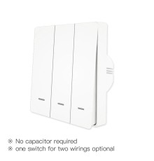 Выключатель (трехклавишный) Moes ZigBee Smart Switch белый модели ZS-EUB