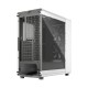 Корпус ПК без блока питания/ Case Fractal Design North TG Clear Tint, Midi-Tower, 2x140mm, 2xUSB-A 3.2 + 1xUSB 3.2 Type-C ATX, mATX, mITX Wood panel, Chalk White