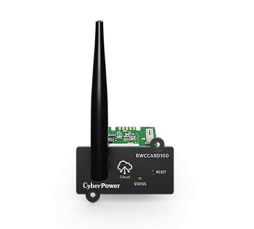 Карта облачного мониторинга/ Cloud monitoring card CyberPower RWCCARD100 NEW для 1ф устройств, беспроводная, Wi-Fi Карта облачного мониторинга/ Cloud monitoring card CyberPower RWCCARD100 NEW для 1ф устройств, беспроводная, Wi-Fi