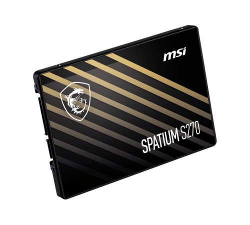 Твердотельный накопитель MSI SSD SPATIUM S270, 240GB, 2.5" 7mm, SATA3, 3D TLC, R/W 500/400, IOPs 50 000/80 000, TBW 110, DWPD 0.25 (5 лет) Твердотельный накопитель MSI SSD SPATIUM S270, 240GB, 2.5" 7mm, SATA3, 3D TLC, R/W 500/400, IOPs 50 000/80 000, TBW 110, DWPD 0.25 (5 лет)