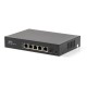 Коммутатор (4084) SKAT PoE-4E-1G-1S коммутатор PoE Plus, мощность 80Вт, порты: 4-Ethernet, 1-Uplink, 1-SFP