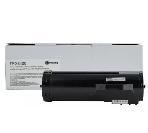 Тонер-картридж F+ imaging, черный, 13 900 страниц, для Xerox моделей VersaLink B405/B400/B400DN (аналог 106R03583), FP-XB400 (Вскрытая упаковка)
