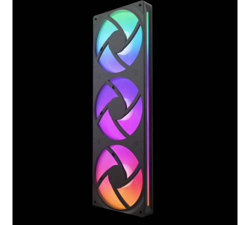 Кулер для корпуса ПК/ Case Cooler NZXT F360 RGB Core (120x120x25mm, 4-pin PWM, RGB, 75.12CFM, 30dBA, 2400RPM, Black, Single-Frame RGB Fan Unit)