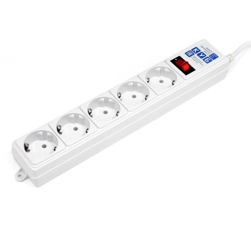 Фильтр-удлинитель Power Cube B 1.9 м 5 розеток (белый) 10А/2,2кВт/ Surge protector Power Cube B 1.9 m 5 outlets (white) 10A / 2.2kW Фильтр-удлинитель Power Cube B 1.9 м 5 розеток (белый) 10А/2,2кВт/ Surge protector Power Cube B 1.9 m 5 outlets (white) 10A / 2.2kW