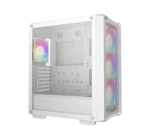 Корпус Deepcool CC560 MESH V2 WH без БП, боковое окно (закаленное стекло), 3x120мм ARGB LED вентилятор спереди и 1x120мм ARGB LED вентилятор сзади, белый, ATX (R-CC560-WHAMA4-G-2)