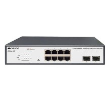 Коммутатор/ Smart Managed L2 PoE Switch 8x1000Base-T PoE, 2x1000Base-X SFP, PoE-120W budget