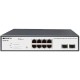 Коммутатор/ Smart Managed L2 PoE Switch 8x1000Base-T PoE, 2x1000Base-X SFP, PoE-120W budget