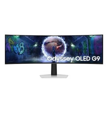 Монитор Samsung 49" Odyssey OLED G9 G93SD S49DG932SI Curved (OLED 32:9 5120x1440x240Hz 0,03ms 250cd 1:1 178/178 1,07  DP;HDMI; Micro HDMI; USB3.2 Gen1 x2 (USB-C); HAS Tilt VESA Silver