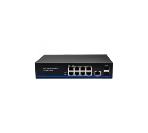 Управляемый L2 PoE коммутатор Gigabit Ethernet/ Управляемый L2 PoE коммутатор Gigabit Ethernet на 8 RJ45 PoE + 2 x GE SFP порта. Порты: 8 x GE (10/100/1000 Base-T) с поддержкой PoE (IEEE 802.3af/at), 2 x GE SFP (1000 Base-X). Соответствует стандартам PoE Управляемый L2 PoE коммутатор Gigabit Ethernet/ Управляемый L2 PoE коммутатор Gigabit Ethernet на 8 RJ45 PoE + 2 x GE SFP порта. Порты: 8 x GE (10/100/1000 Base-T) с поддержкой PoE (IEEE 802.3af/at), 2 x GE SFP (1000 Base-X). Соответствует стандартам PoE